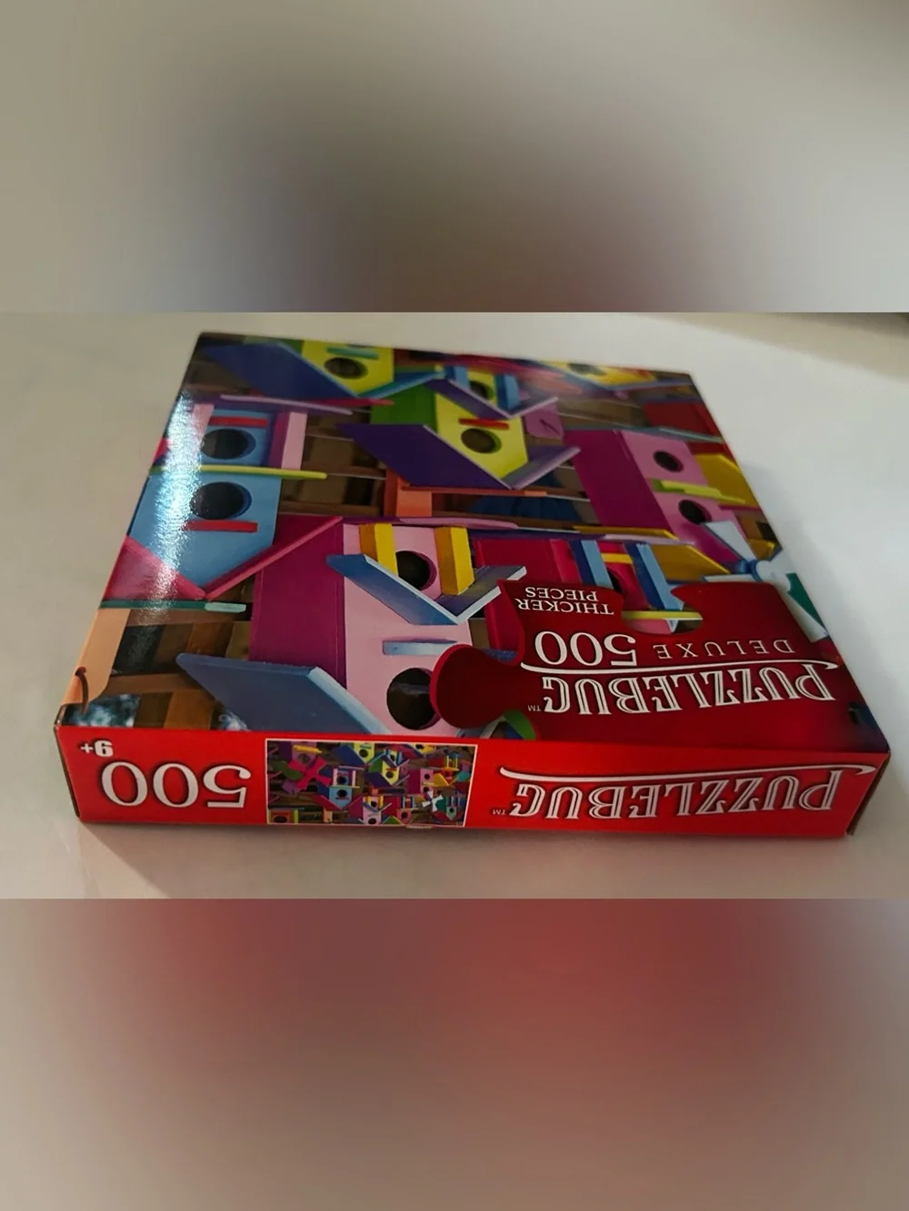 New “Vibrant Birdhouse Village” Puzzle 500 Pieces Puzzlebug DeLuxe 20” x 12”